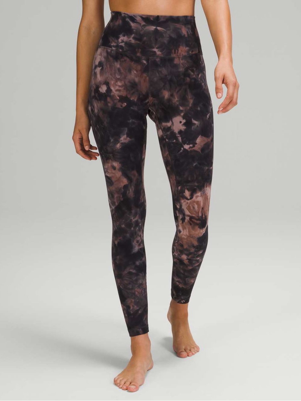 Lululemon Align Pant 28” Diamond Dye Graphite Grey Pink Pastel Size 8